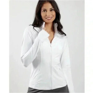 NWOT 90 Degree  By Reflex - Women's Lux Slim Fit Track Jacket L